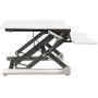 Lorell Sit-to-stand Gas Lift Desk Riser, White