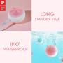 DOCO Sonic Facial Cleansing Brush ROUNDIE Waterproof Rechargeable Super Soft Gentle Exfoliation Customizable Intensities for All Skin Types