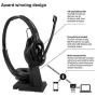 Global Teck Bundle Sennheiser EPOS Bluetooth Office Headset with Microphone, MB PRO2 ML Headset, Skype for Business, Microsoft Teams, for Demanding Professionals That Need Excellent PC/Mobile Audio