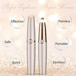 Eyebrow Hair Remover, Xpreen Eyebrow Trimmer for Women, Portable Eyebrow Hair Remover Eyebrow Razor with Light