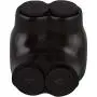 Morris Products Black Insulated 2 Conductor Connector – 4-14 Wire Range, Slotted Allen Hex – 1.13“ L x 1.25” W x ” 1.38”H – Single Side Entry – Pre-Filled, Easy Entry, Rubber Vinyl Coating, 600 Volt
