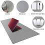 Cacoy 51.2x23.6inch Desk Pad Blotter Waterproof PU Leather Desk Mat Protector Super Large Perfect Desk Writing Mat for Office and Home - Grey (130x60cm)