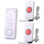 Wireless Caregiver,Caregiver Smart Personal Pager System Emergency Care Alarm Call Button Nurse Alert System -500+ft Operating Range (1 in 2)