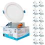 SAATLY 12 Pack LED Recessed Lighting 6 inch,Ultra-Thin Recessed Ceiling Light with Junction Box 5000K Daylight CRI90+,IC Rated 1000 Lumens 13W 100W Eqv. Dimmable,Can-Killer Downlight ETL & Energy Star