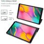 ProCase Galaxy Tab A 10.1 Case 2019 Model T510 T515 T517, Slim Lightweight Stand Case Shell Cover for 10.1 Inch Galaxy Tab A Tablet SM-T510 SM-T515 SM-T517 2019 Release -Black