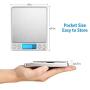 AMIR Digital Kitchen Scale, 3000g 0.01oz/0.1g Pocket Cooking Scale, Mini Food Scale, Pro Electronic Jewelry Scale with Back-Lit LCD Display, Tare & PCS Functions, Stainless Steel, Batteries Included
