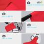 Issuntex 5x7 ft Red Background Muslin Backdrop,Photo Studio,Collapsible High Density Screen for Video Photography and Television