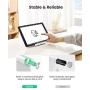UGREEN Tablet Stand Holder Adjustable Compatible for iPad 10.2 2019 iPad Pro 11 Inch 2020 iPad 9.7 2018 iPad Mini 5 4 3 2 iPad Air Nintendo Switch iPhone 12 Pro Max 11 XS XR X 8 Plus 7 6 White
