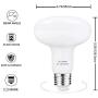 Dimmable Led Flood Light Bulbs Reflector Bulb,100W Equivalent 12Watt ,BR30 LED Bulb,Daylight 5000K,1275LM,R30 E26 Medium Standard for Recessed Track Lighting Downlight Recessed Can Light- 4 Pack