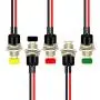 CenryKay 24PCS 1A 250V AC 2 Pins SPS-110 Momentary Mini Push Button Switch Normal Open Button Switch Copper Foot 7MM with Pre-soldered Wires (Push Button Switch Wires)