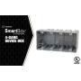 Madison Electric Products MSB4G Four Gang Device Box with Depth Adjustable, Heavy Duty 42lb
