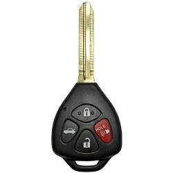 QualityKeylessPlus Remote Head Key For FCC ID: HYQ12BBY Uncut Blade with 67 Chip 4 Button Keyless Entry FREE KEYTAG