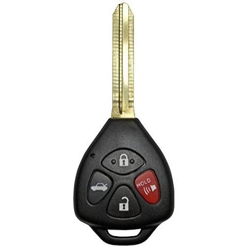 QualityKeylessPlus Remote Head Key For FCC ID: HYQ12BBY Uncut Blade with 67 Chip 4 Button Keyless Entry FREE KEYTAG