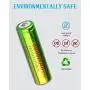 Skywolfeye 8 Pack 3.7v 5000mAh Rechargeable Battery Li-ion Button Top Battery and 4 Slot Battery Charger with 1Pcs 4000 Lumen 18650 Flashlight Zoomable, 5 Light Modes Waterproof for Camping Hiking