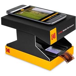 KODAK Mobile Film Scanner - Fun Novelty Scanner Lets You Scan and Play with Old 35mm Films & Slides Using Your Smartphone Camera - Cardboard Platform & Eco-Friendly Toy LED Backlight