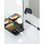 AMST Vanity Mirror with lights, Hollywood LED Makeup Mirror with Touch Screen Switch, 3 Color Changing Light & USB Port, Large Cosmetic Mirror, 18 Dimmable Bulbs, L31.5 X H23.62 Inch