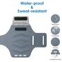 JETech Cell Phone Armband Case for iPhone SE(2020)/11/11 Pro/XR/XS/X/8 Plus/7 Plus/8/7/6s/6, Galaxy S10/S9/S9+, Adjustable Band, w/Key Holder and Card Slot, for Running, Walking, Hiking, Grey
