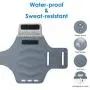 JETech Cell Phone Armband Case for iPhone SE(2020)/11/11 Pro/XR/XS/X/8 Plus/7 Plus/8/7/6s/6, Galaxy S10/S9/S9+, Adjustable Band, w/Key Holder and Card Slot, for Running, Walking, Hiking, Grey