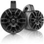 DS18 Hydro NXL-4TP/BK Black Marine Tower Speaker – 4'', 2-Way, 150W Max, 50W RMS, 100% UV Stable, IPX5 Marine, 4 Ohms - for All Elements, UTV, ATV & Jeeps (Pair)