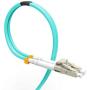 Fiber Patch Cable, VANDESAIL 10G Gigabit Fiber Optic Cables with LC to LC Multimode OM3 Duplex 50/125 OFNP (0.5M, OM3-5Pack)