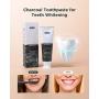 Activated Charcoal Toothpaste, Fairywill Charcoal Toothpaste Removes Stains to Maintain Teeth Whitening, Mint Toothpaste Freshens Breath and Natural Toothpaste Fluoride Free Safe for Enamel, Pack of 3
