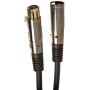 Monoprice 104752 Premier Series XLR Male to XLR Female - 10Ft - Black - Gold Plated | 16AWG Copper Wire conductors [Microphone & Interconnect]