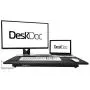 DeskDoc Premium Standing Desk Converter, 32in x 20in Workspace, Sit to Stand in Seconds, Adjust Height with Ease, Pre-Assembled, Strong and Sturdy Design, (Black)