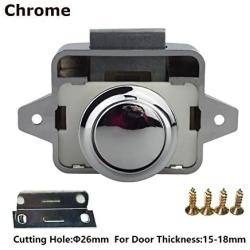 Encell Set of 5 Push Button Latch Cupboard for RV Camper Motor Home Caravan