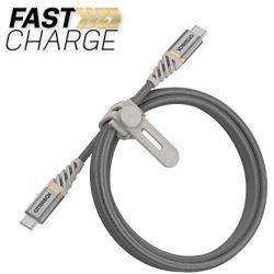 OtterBox Performance Plus Fast Charge Cable USB-C to USB-C  3.3FT - Silver (78-80256)