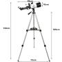 Gskyer Telescope, Travel Telescope, 70mm Astronomical Refractor Telescope for Kids Beginners, Portable Telescope For Adults - Telescope Phone Mount With Carry Bag And Wireless Remote