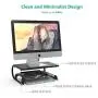 WALI Monitor Riser Desktop Stand with Vented Metal and 2 Tier Desk Organizer Stand for Computer, Laptop, LED, LCD, OLED Flat Screen Display, iMac and Printer (STT001B-2), Black, 2 Pack