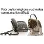 Telephone Cord, Phone Cord, Handset Cord, Black, 2 Pack, Universally Compatible