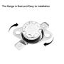 uxcell 10pcs NC KSD301 Thermostat 40-100°C(104-212°F) Temperature Thermal Control Switch 40 45 50 55 60 65 70 80 90 100°C Normally Close Assortment Kit
