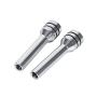 Qiilu 2Pcs Universal Car Truck Aluminum Interior Door Lock Knob Pins Cover(Silver) Qiilu 2Pcs Universal Car Truck Aluminum Interior Door Lock Knob Pins Cover(Silver)