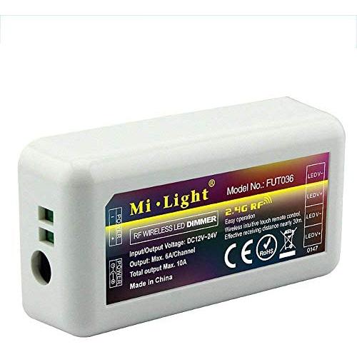 BSOD Intelligent Milight LED Controller FUT 036 RF2.4G Wireless Dimmer Brightness for Single Color Led Strip Product (Brightness)