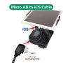 Hanatora Micro AB to iOS 8.14 Inch Remote Controller Cable for DJI Mavic Mini, Mavic 2 Pro Zoom/Mavic Air/Mavic Pro Platinum,Tablet OTG Nylon Braided Data Cord Accessories(iOS Connector) Hanatora Micro AB to iOS 8.14 Inch Remote Controller Cable for DJI Mavic Mini, Mavic 2 Pro Zoom/Mavic Air/Mavic Pro Platinum,Tablet OTG Nylon Braided Data Cord Accessories(iOS Connector)