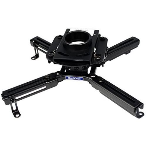 QualGear QG-PRO-PM-50-B Pro-AV Mount for 1.5'' Npt Threaded Pipe Accessory, BLACK