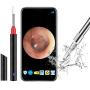 MSQL Wireless Otoscope Earwax Removal 1080P HD WiFi Ear Wax Remover Endoscope with Blue Light Disinfection Light, for Children, Adults, Pets