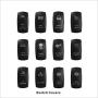 Apollointech Wrangler JK & JKU 2007-2018 Overhead 6-Switch Pod/Panel in Green Backlight with Control and Relay Box (Comes with 12 Laser Switch Covers)