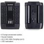 CyberPower CSP600WSU Surge Protector, 1200J/125V, 6-AC Swivel Outlets, 2 USB Charging Ports, Wall Tap Design Black Version