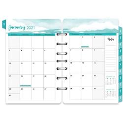 2021 Planner Refill - 2021 Planner Refill, 7-Hole Punched, 5-1/2'' x 8-1/2'', A5 Planner Inserts, Jan 2021-Dec 2021