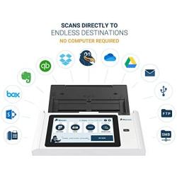 Raven Pro Document Scanner - Huge LCD Touchscreen, High Speed Color Duplex Feeder (ADF), Wireless Scan to Cloud, WiFi, Ethernet, USB, Home or Office