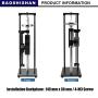 BAOSHISHAN Digital Force Gauge HP-500N Push Pull Gauge (50kgf/110lbf/500N) with Manual Force Test Stand Hand Wheel-Operated and HJJ-001 Clamp x 2 (HLB+HP-500N)