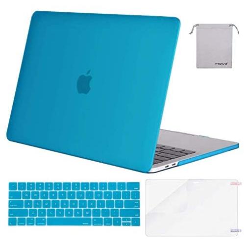 MOSISO Compatible with MacBook Pro 15 inch Case 2019 2018 2017 2016 Release A1990 A1707 with Touch Bar, Plastic Hard Shell Case & Keyboard Cover & Screen Protector & Storage Bag, Aqua Blue MOSISO Compatible with MacBook Pro 15 inch Case 2019 2018 2017 2016 Release A1990 A1707 with Touch Bar, Plastic Hard Shell Case & Keyboard Cover & Screen Protector & Storage Bag, Aqua Blue