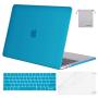 MOSISO Compatible with MacBook Pro 15 inch Case 2019 2018 2017 2016 Release A1990 A1707 with Touch Bar, Plastic Hard Shell Case & Keyboard Cover & Screen Protector & Storage Bag, Aqua Blue MOSISO Compatible with MacBook Pro 15 inch Case 2019 2018 2017 2016 Release A1990 A1707 with Touch Bar, Plastic Hard Shell Case & Keyboard Cover & Screen Protector & Storage Bag, Aqua Blue