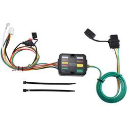 Oyviny Vehicle-Side Custom 4 Way Flat Trailer Wiring Harness Fits for Honda CR-V 2017-2021 Plug-in 3-2 Wire Trailer Tail Light Wiring Converter Assembly with Circuit Protected