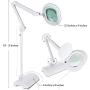Brightech LightView Pro 2 in 1 XL Magnifying Floor Lamp - Very Bright LED Light with Full Page Magnifier Glass for Pro Tasks, Reading, Crafts & Hobbies - Converts from Standing to Table Lamp Brightech LightView Pro 2 in 1 XL Magnifying Floor Lamp - Very Bright LED Light with Full Page Magnifier Glass for Pro Tasks, Reading, Crafts & Hobbies - Converts from Standing to Table Lamp