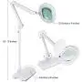 Brightech LightView Pro 2 in 1 XL Magnifying Floor Lamp - Very Bright LED Light with Full Page Magnifier Glass for Pro Tasks, Reading, Crafts & Hobbies - Converts from Standing to Table Lamp