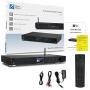 Ocean Digital WiFi Internet Component Radio Tuner (430 mm) WR10 FM/ Ethernet Bluetooth Receiver 2.4'' Color Display with Digital Output to Connect Hi-Fi System -Black