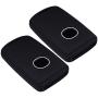 Lcyam Remote Key Fob Covers Durable Silicone Case Fits for 3 4 Button Keys on Side 2019 2020 Mazda 3 CX-30 CX-5 CX-9 Mazda 6 (Black Black)